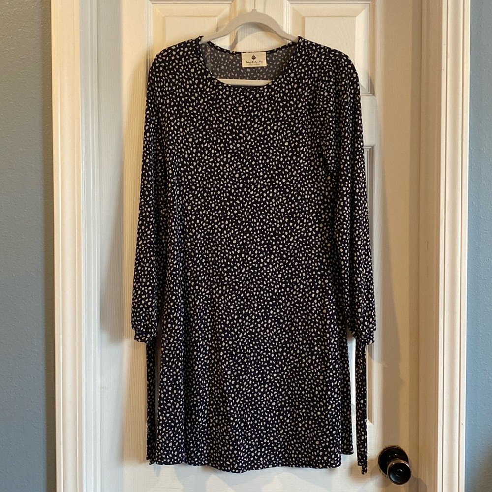 New knee length navy dress